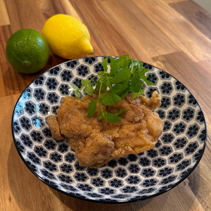 Gluten-free Korean fried chicken plated and ready to serve using Goyeo Foods crispy fry mix
