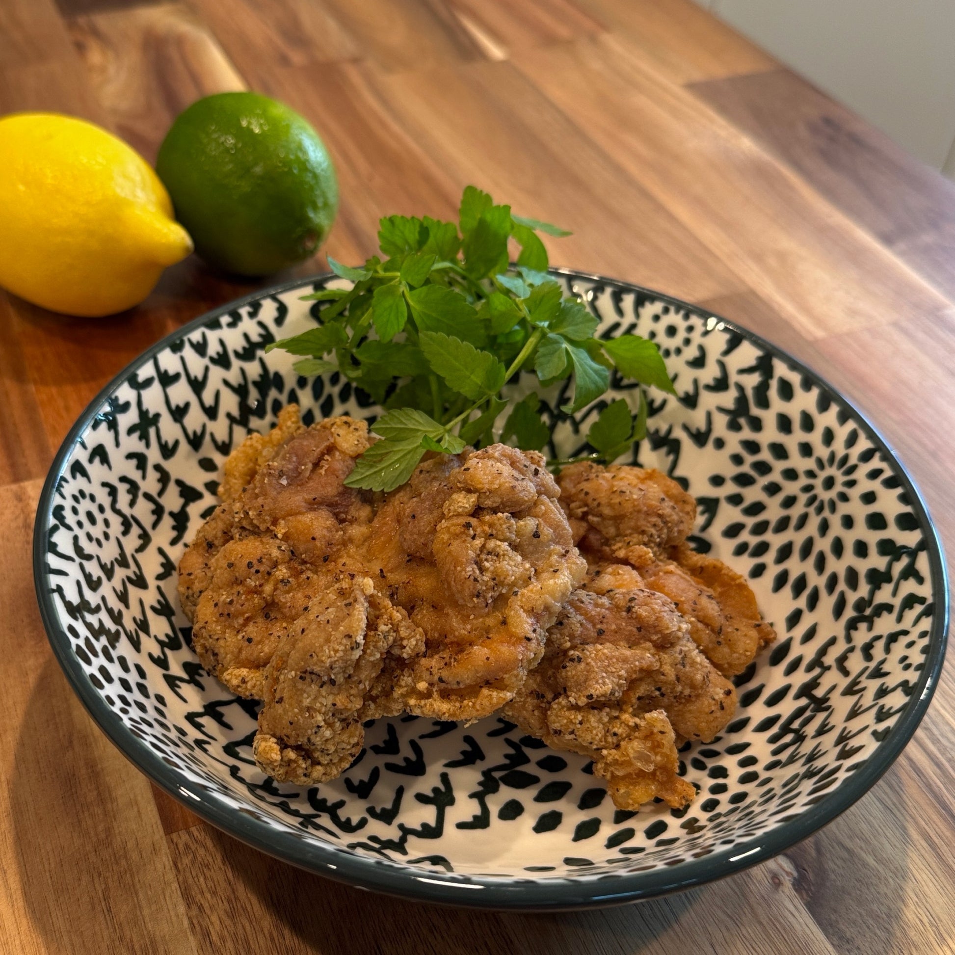 Original Goodness Korean fried chicken plated for dinner made with Goyeo Foods crispy fry mix