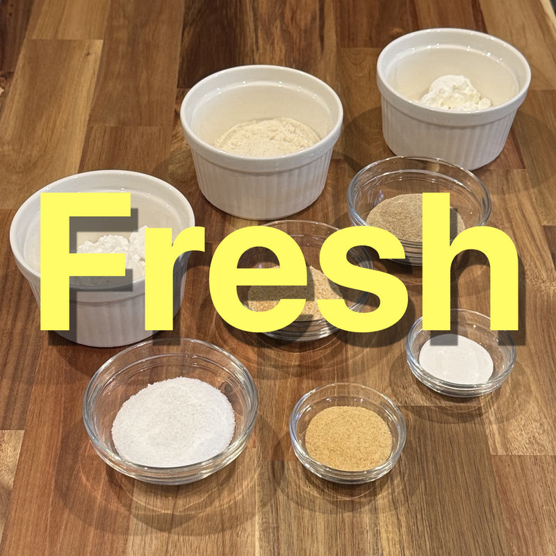 Fresh whole ingredients illustration representing clean-label components used in Goyeo Foods crispy fry mixes